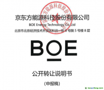 京東方能源科技申請新三板掛牌：聚焦綠色低碳主業(yè)，提升能源物聯網板塊市場競爭力