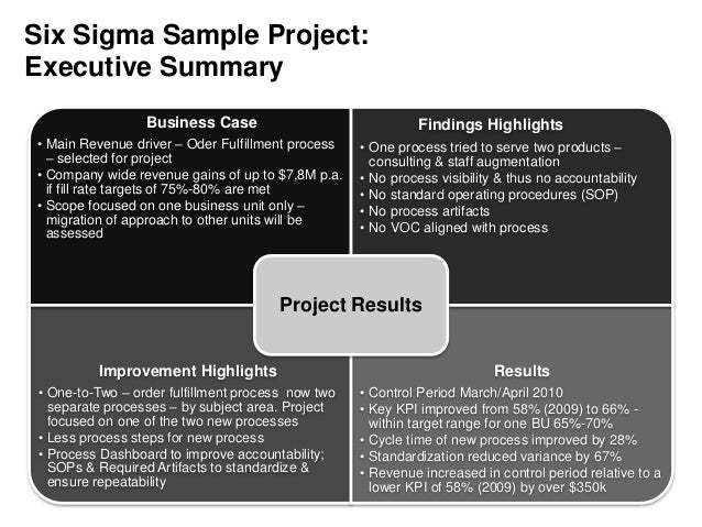 executive summary example engineering project