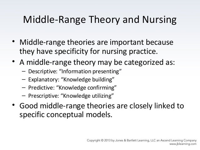 example of descriptive theory in nursing