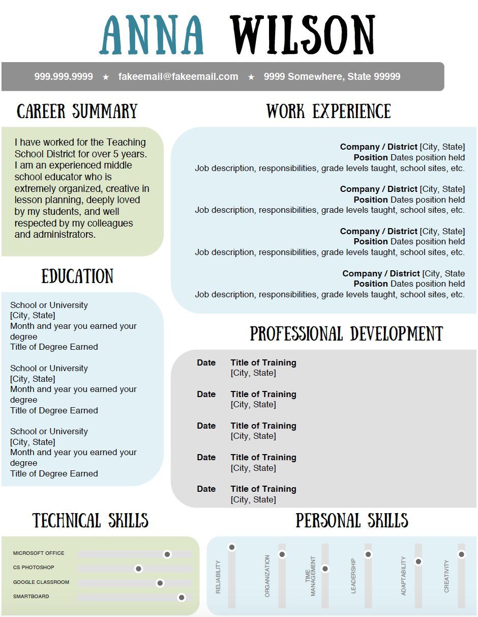 professional experience and goals summary example