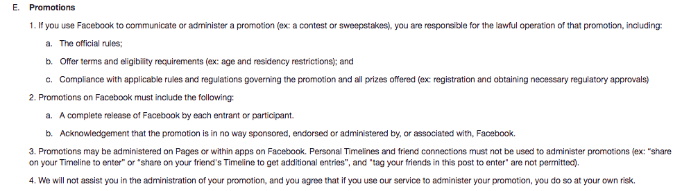 competition terms and conditions example