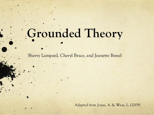 example of grounded theory research title