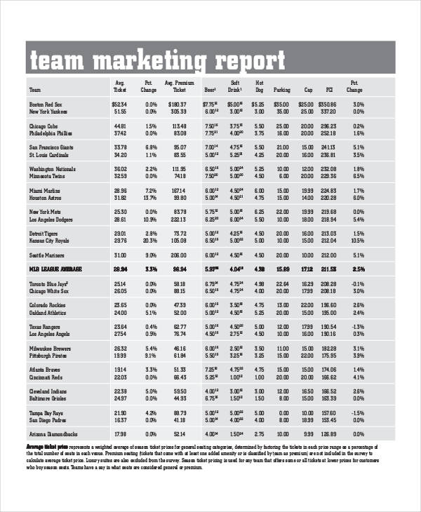 business market research report example