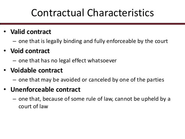 example of void and voidable contract