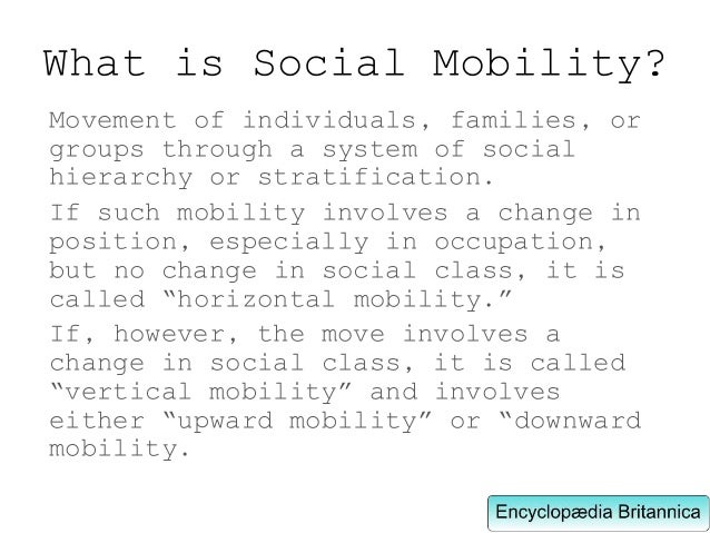 an example of horizontal social mobility is a n