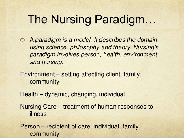 example of descriptive theory in nursing