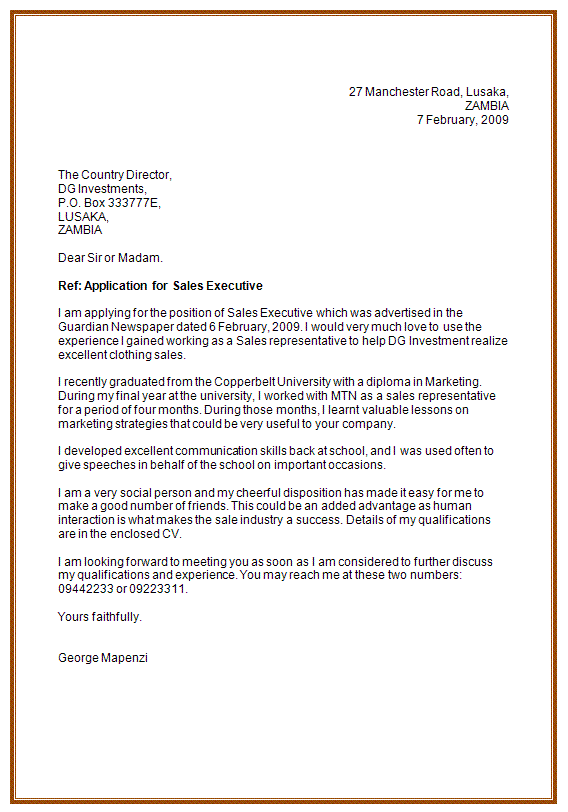 example of application letter for accountant