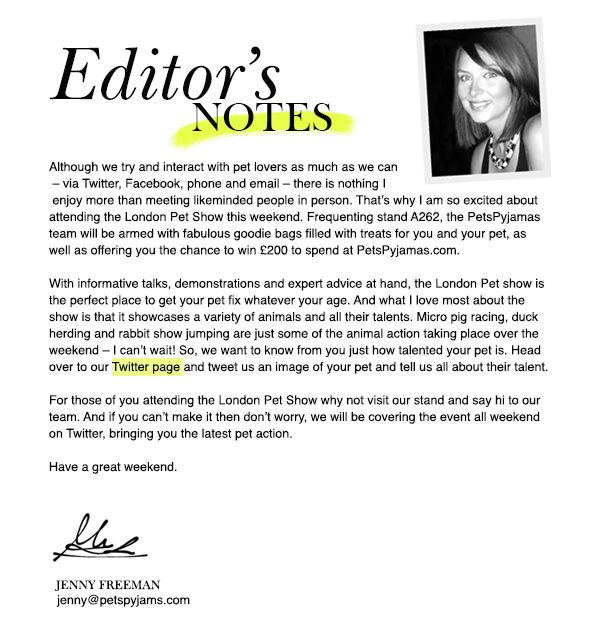 letter from the editor example