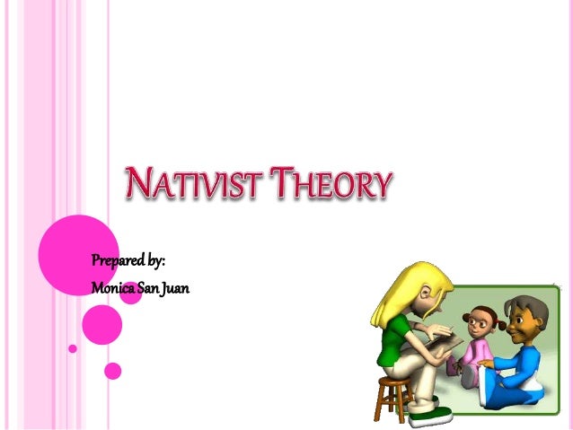 innatist theory language acquisition example