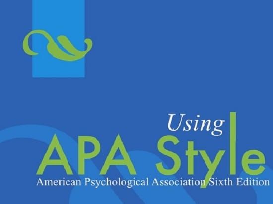 How To Make A Apa Reference List