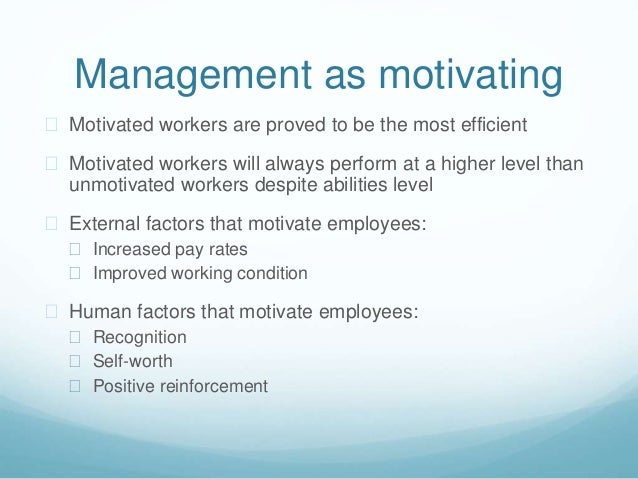behavioral approach to management example