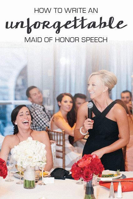 example maid of honor speech for friend