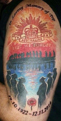 example of tribute to dead australian soldier