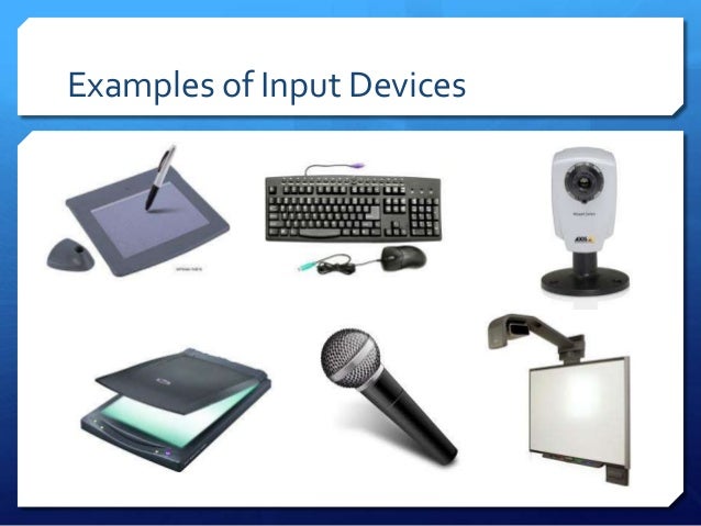 give 5 example of input device