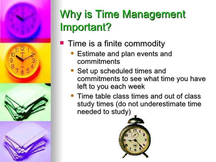 good organization and time management skills example