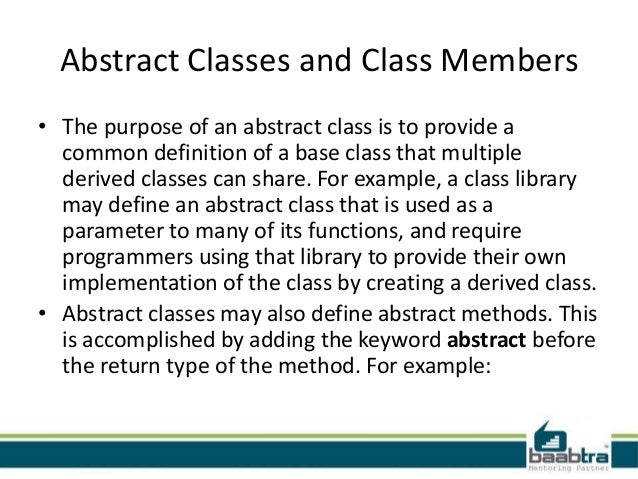 virtual class in c# with example