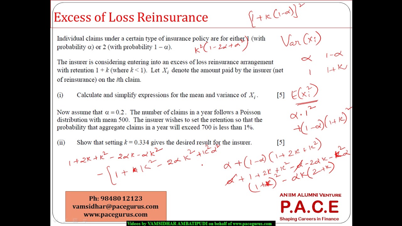 what is reinsurance with example